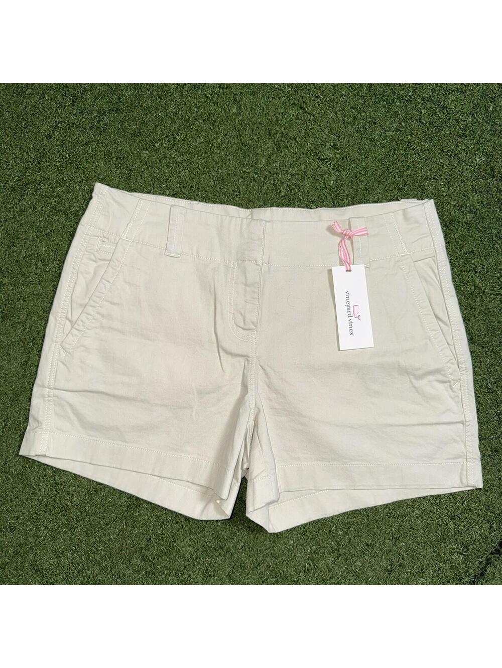 Vineyard Vines Every Day Shorts Stone Womens Size 4 Beige Golf Coastal Prep NWT